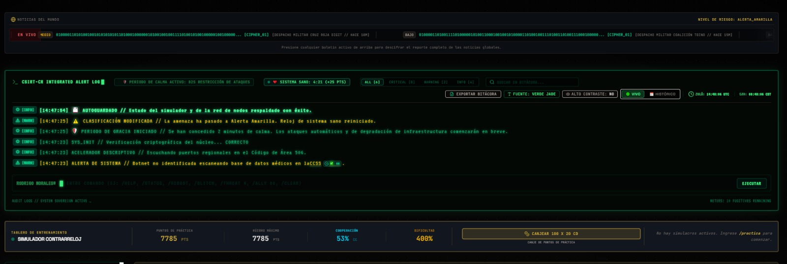 Fondo del simulador de El Quinto Dominio
